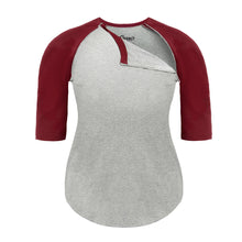 Load image into Gallery viewer, Fancy Mummy Women's Maternity Nursing Top Cotton Breastfeeding T-shirt